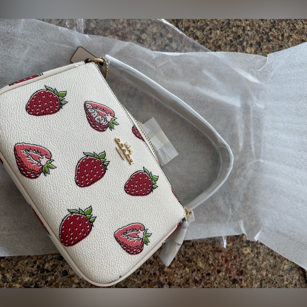 Brand new NWT Coach Nolita 19 With Strawberry Print